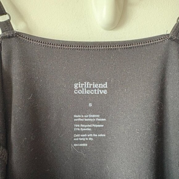 Girlfriend Collective Cami Unitard Jumpsuit Onesie Black Size Small - Picture 6 of 7